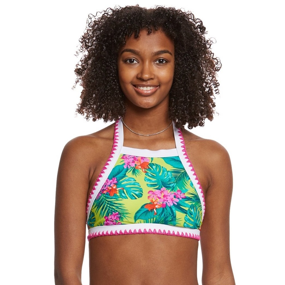 Betsey Johnson Tropical Escape Bikini Top NWT